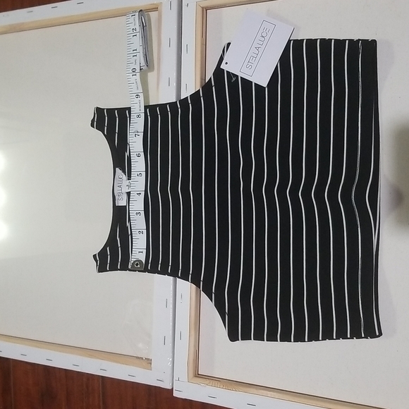 Stella Luce - Small top, Size - M, Color - Black W/white stripes - Picture 7 of 9